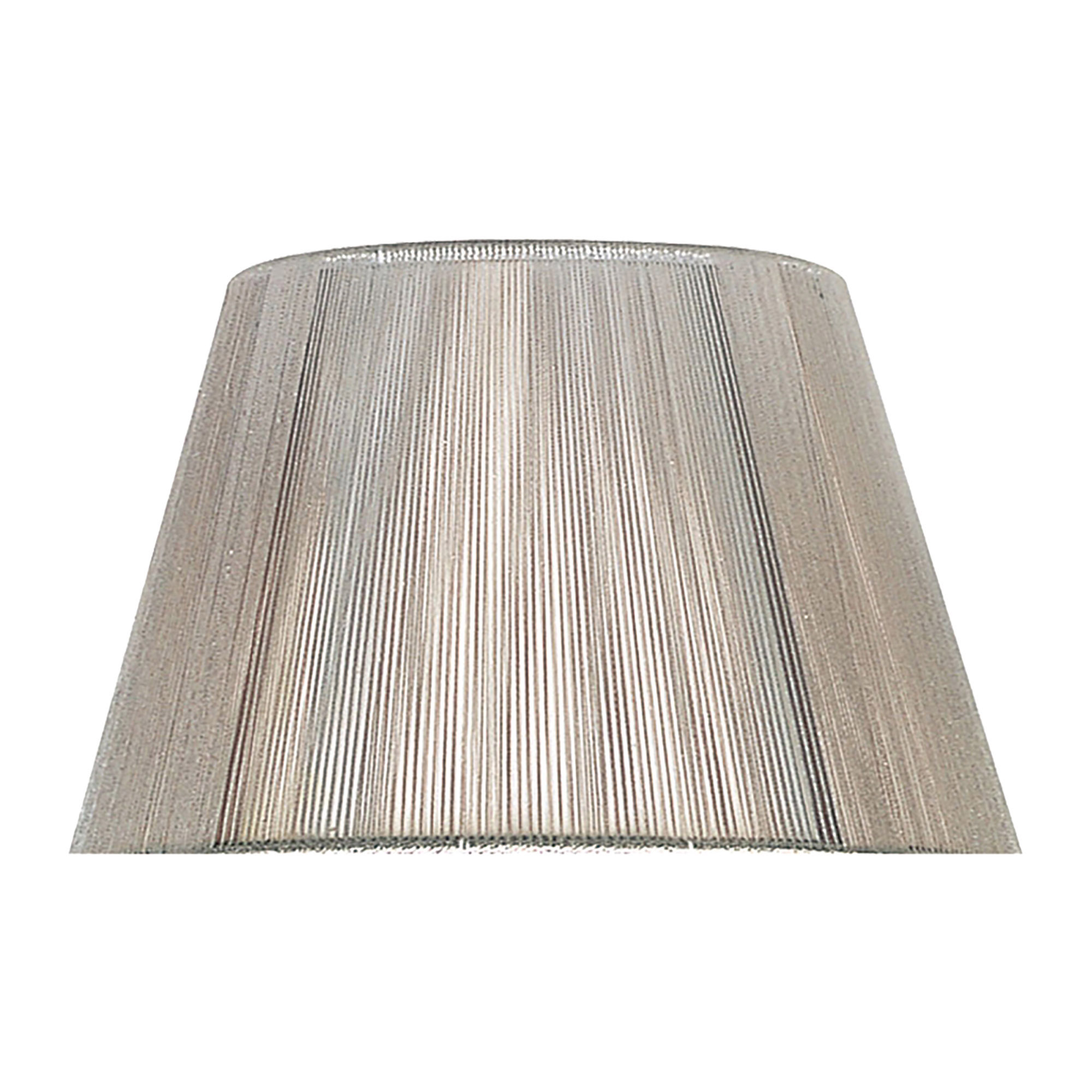 Silk 40cm String Shade Silver Grey